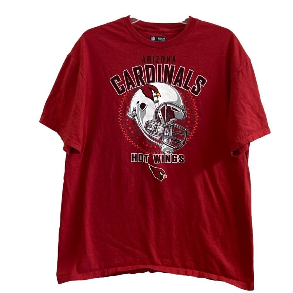 Men's NFL 2012 Arizona Cardinals Hot Wings Short Sleeve T-Shirts Size XL.
